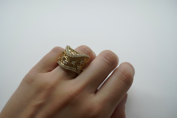 Gold Filigree Ring